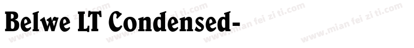 Belwe LT Condensed字体转换